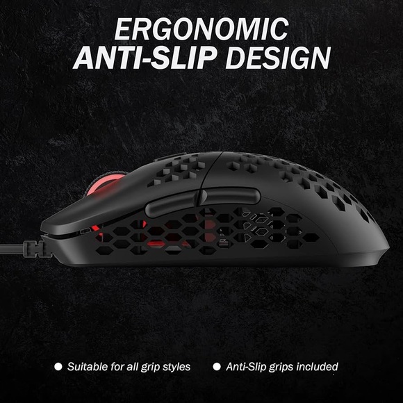 HK Gaming Mira M Ultra Lightweight RGB Gaming Mouse | Honeycomb Shell..(NWT)blck - Picture 6 of 7